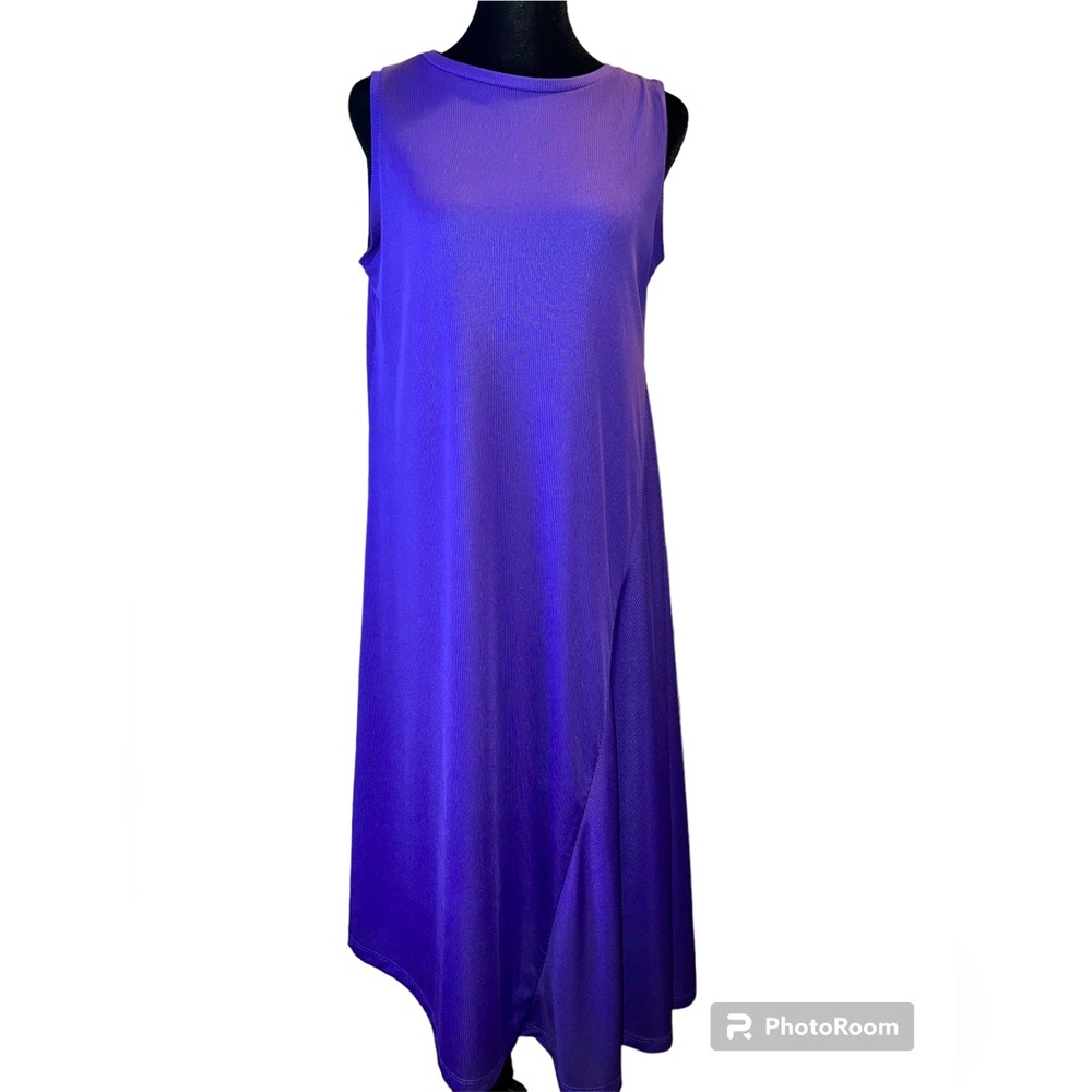 Zara Trafaluc Sleevless Purple Dress A-line Asymmetrical Hem Flowy Size
Small